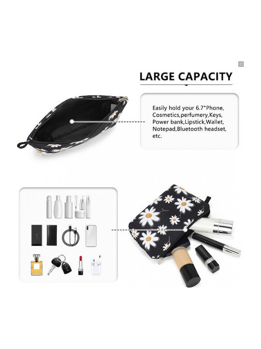 Miss Lulu Multi-functional Charming Print Cosmetic Bag & Storage Bag Travel Everyday Use Black