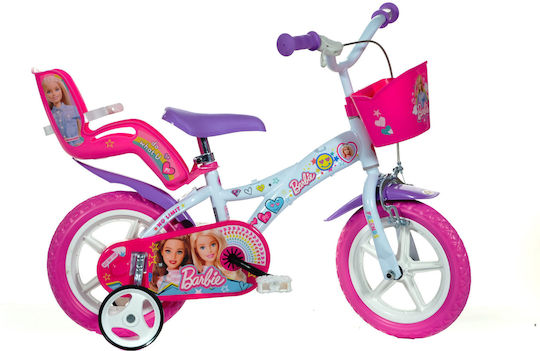 Dino Bikes Barbie 12 Zoll Kinderfahrrad Stadt Rosa