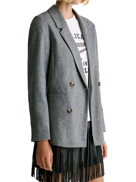 Pepe Jeans Women's Blazer Grey