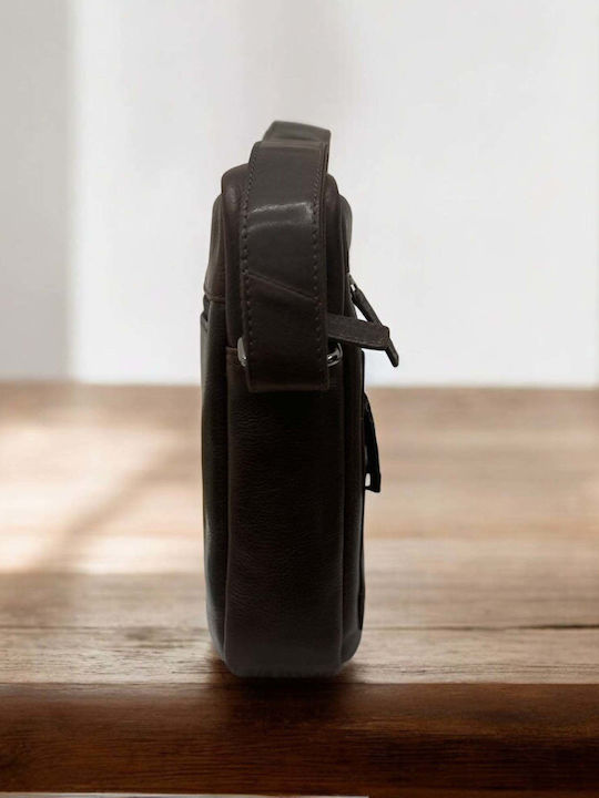 Leather Men's Bag Shoulder / Crossbody Brown