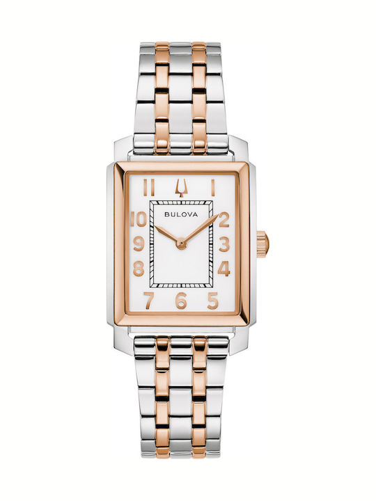 Bulova Ρολόι Μπαταρίας με Μεταλλικό Μπρασελέ Bulova Ρολόι Μπαταρίας με Μεταλλικό Μπρασελέ