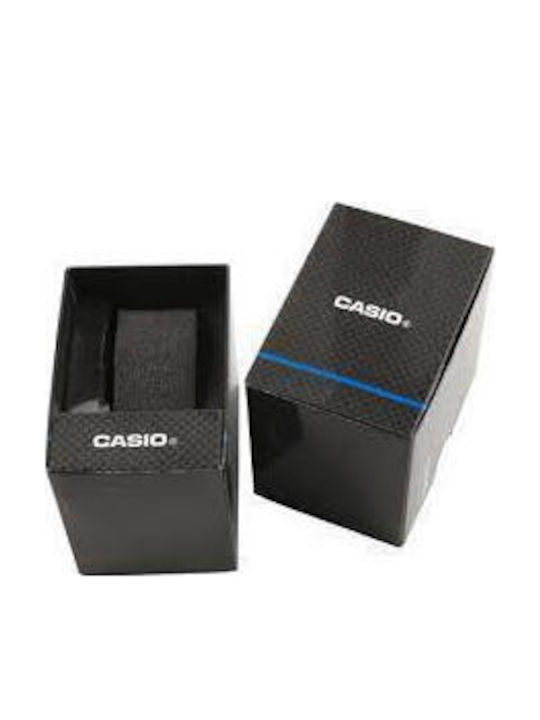 Casio Digital Herrenuhr Chronograph Batterie mit Schwarz Kautschukarmband