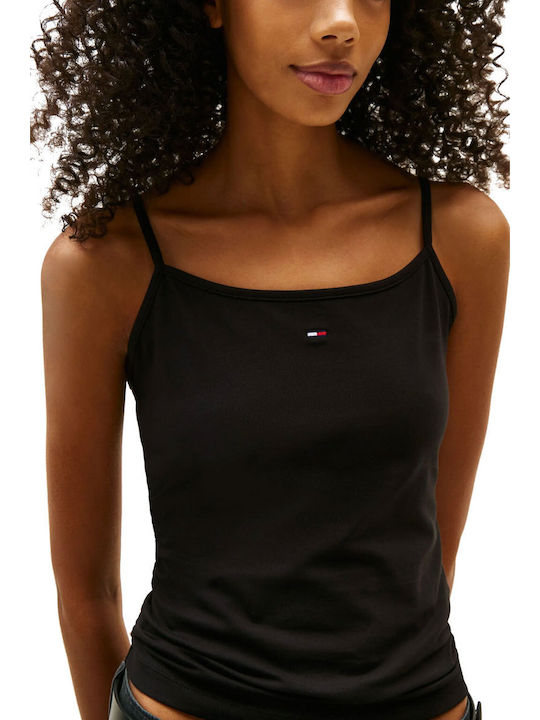 Essential Women's Cotton Sleeveless Black Blouse
