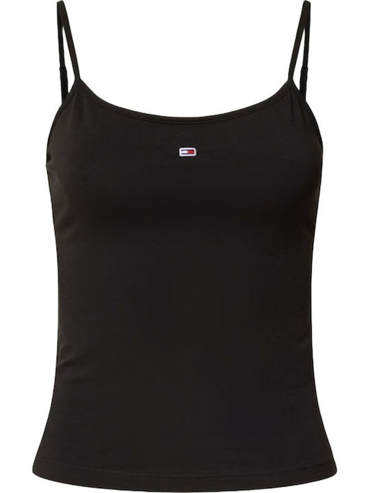 Essential Women's Cotton Sleeveless Black Blouse