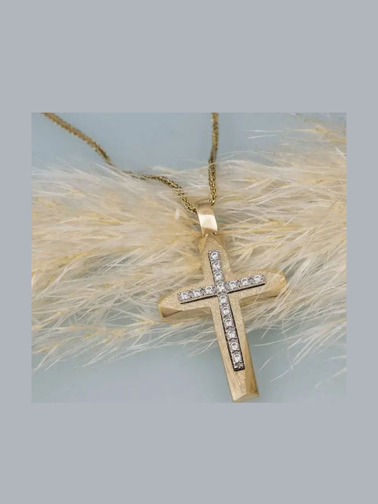 Women's Gold Cross 9K with Chain