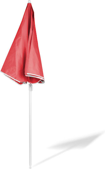 Alista Home Umbrelă Pliabilă De Plajă Diametru 1.55m Cu Protecție UV Roșie
