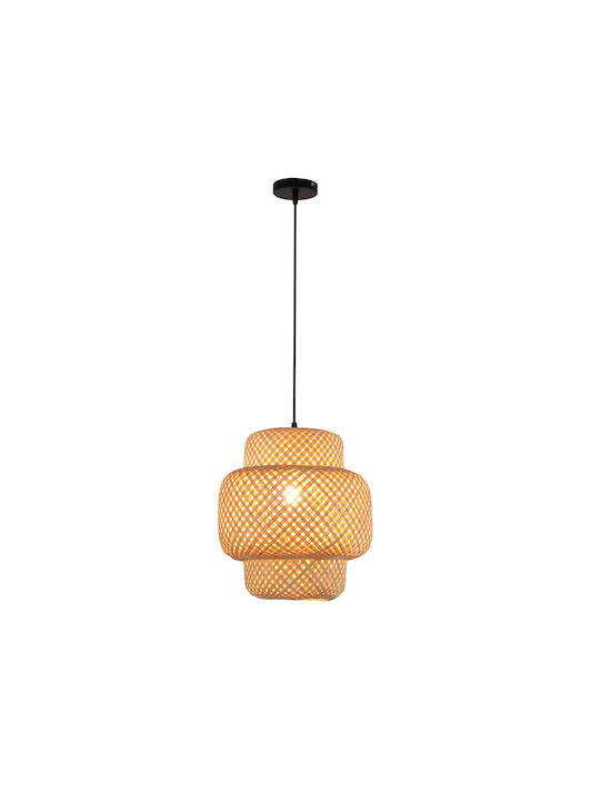 Agora Lighting Ρυθμιζόμενο Κρεμαστό Φωτιστικό Μαύρο Boho με Ντουί E27