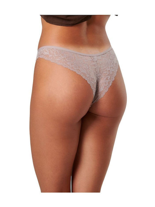 Γυναικεία Brazil 2Pack με Δαντέλα Indigo Blue-taupe