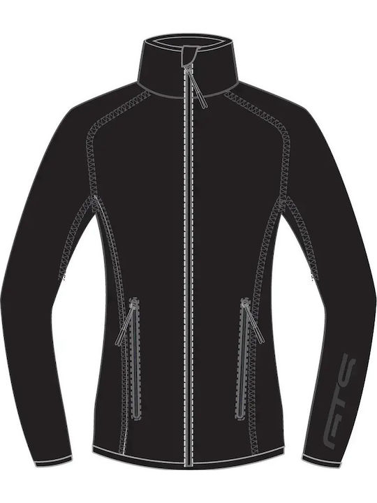 Women's Cardigan with Zipper Black