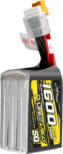 Tattu R-Line V6 Батерия Li-Po 22.2V 1600mAh 160C 6S XT60 за Дрон