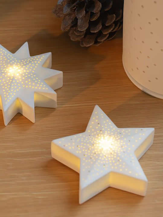 Raeder Πορσελάνινο Φωτάκι Led Christmas Light Star