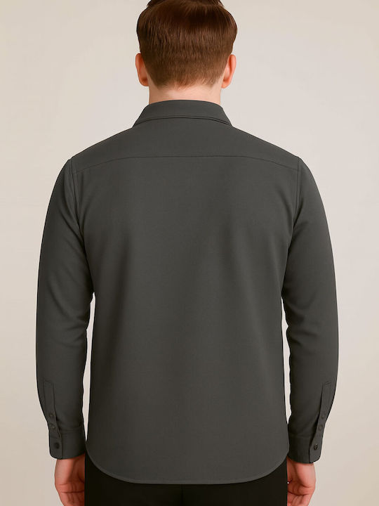 Long Sleeve Overshirt Anthracite