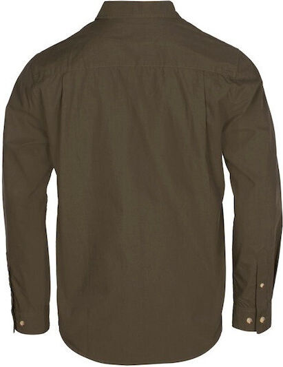 Men's Pinewood Safari L S Shirt Color Moss Green Size L