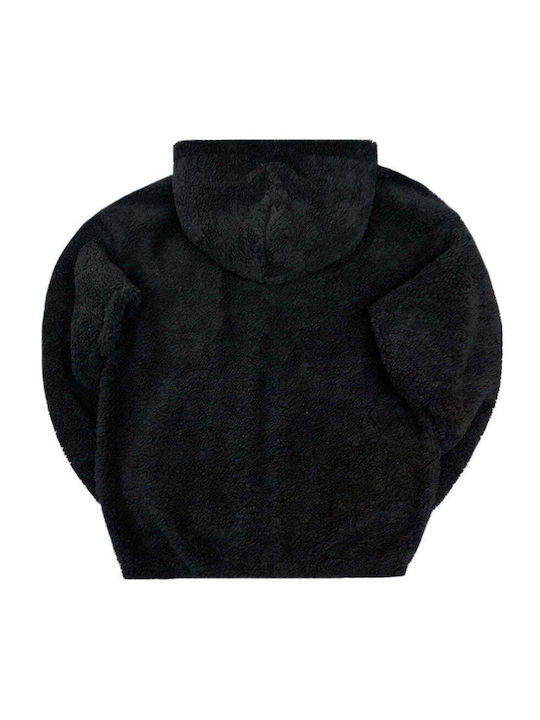 Ζακέτα με Κουκούλα Black