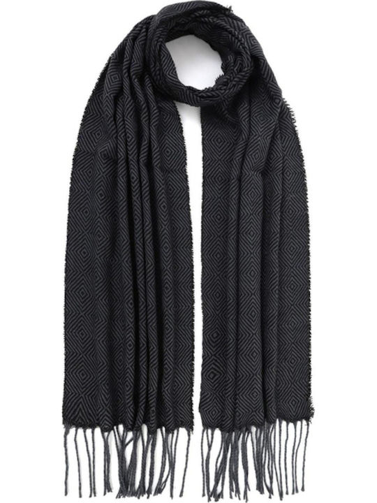Set with Beanie Knitted in Black color