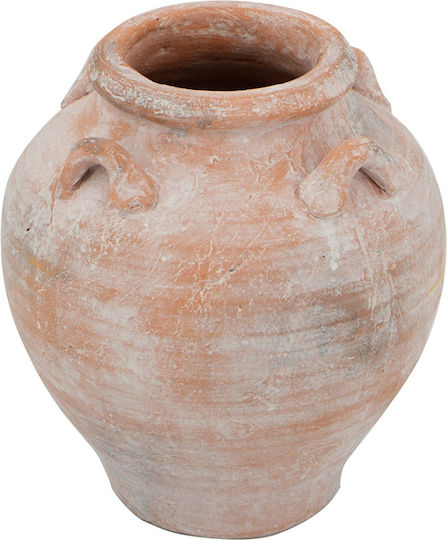 Artekko Βάζο Πήλινο Candia Πορτοκαλί Φ22xΥ24.5cm