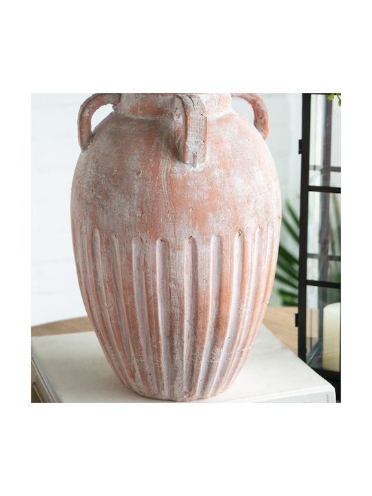 Artekko Decorative Vase Candia Orange 25.5x25.5x36cm