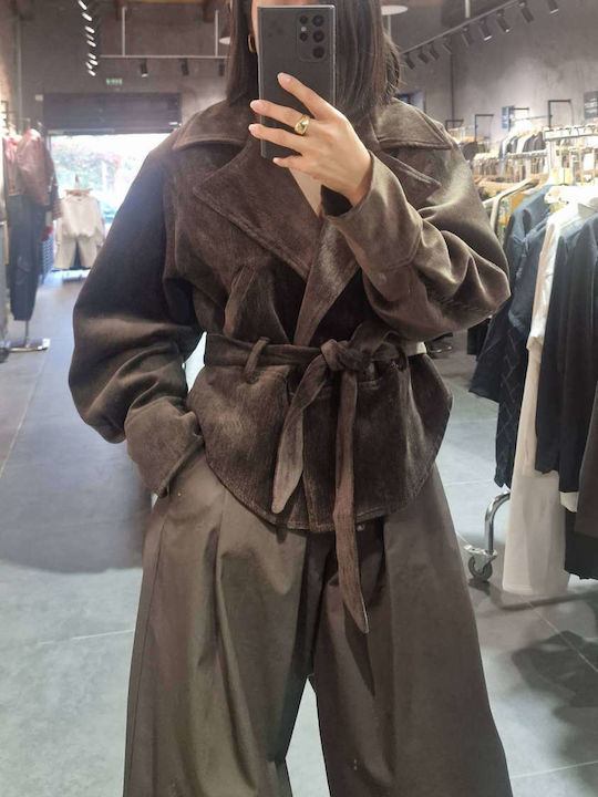 SweetFashion Женски Сако Brown