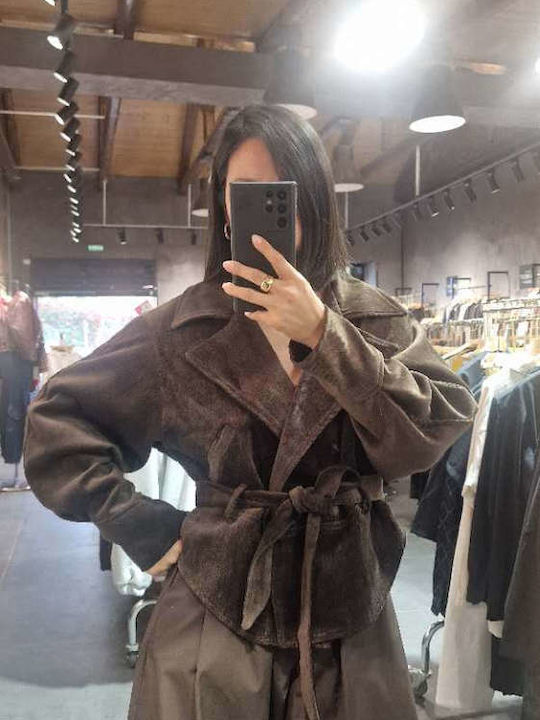 SweetFashion Женски Сако Brown