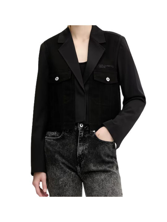 Karl Lagerfeld Women's Blazer Black