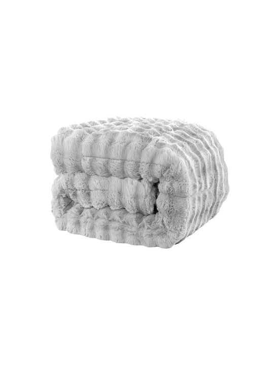 Kraft World Sherpa Decke Übergröße 220x240cm Grau MONICA-Grau