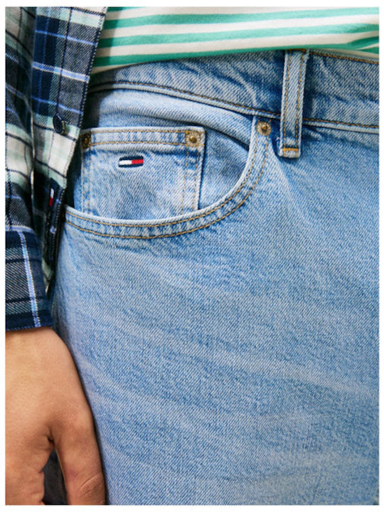 Men's Jeans Pants with Regular Tapered Fit Light Blue