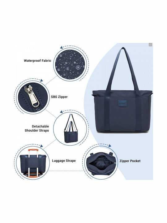 Γυναικεία Τσάντα Tote Χειρός Navy Μπλε