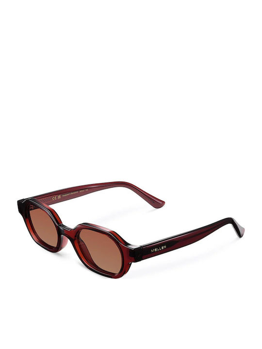 Meller Cumbi Women's Sunglasses with Burgundy Plastic Frame and Brown Polarized Lens CU-MAROONGBROWN