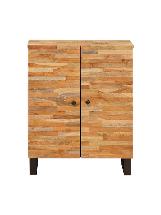 Sideboard made of Wood & Metal with Drawers Coffee 60x33.5x75cm