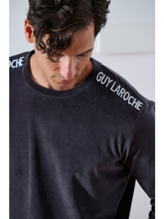 Guy Laroche Χειμερινή Ανδρική Πιτζάμα Ανθρακί