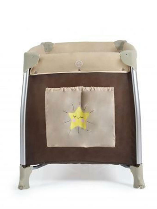 Moni Cangaroo Good Night Playpen 2 Levels with Changing Table & Mattress Beige 68x125cm