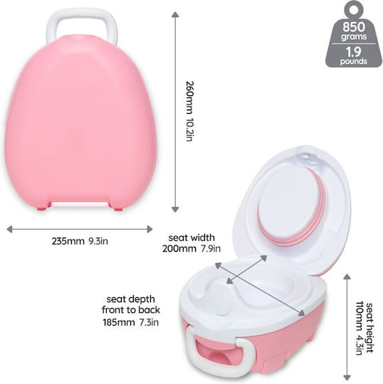 My Carry Potty Φορητό Γιο Γιο Ροζ έως 50kg