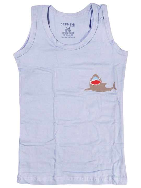 Defne Baby The Wild Blue Shark Kids' Undershirt Tank Top Blue