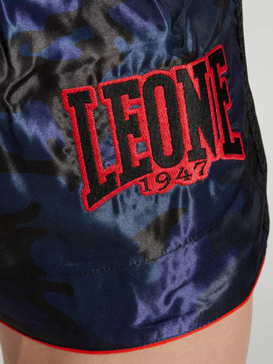 Pantaloni De Box Kick-Thai Albastru Camuflaj Leone
