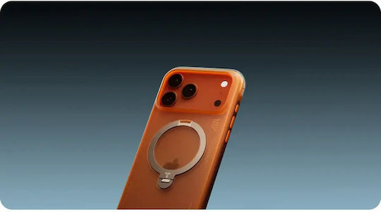 Torras Ostand Umschlag Rückseite Orange (iPhone 17 Pro)