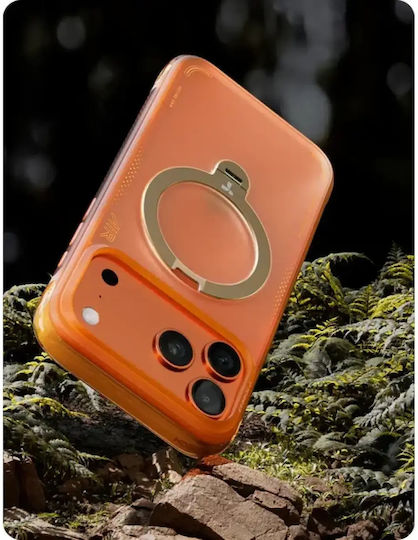 Torras Ostand Umschlag Rückseite Orange (iPhone 17 Pro)