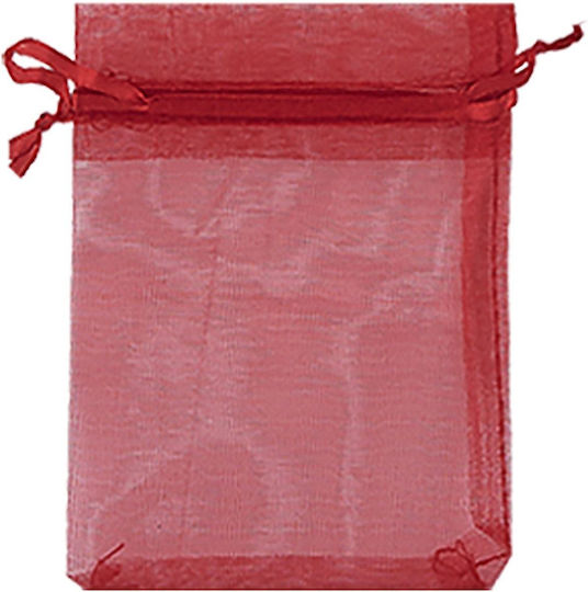 Justnote Υφασμάτινο Πουγκί για Δώρο Κόκκινο 12.5x17.5εκ. 100τμχ