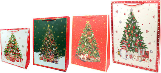 Paper Pack Χάρτινη Χριστουγεννιάτικη Τσάντα για Δώρο 51x18x72εκ. 12τμχ (Διάφορα Σχέδια)
