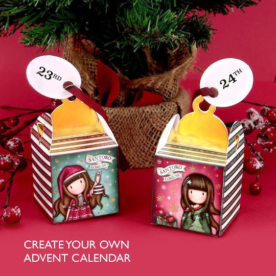 Santoro Merry And Bright Christmas Box for Gift Multicolour