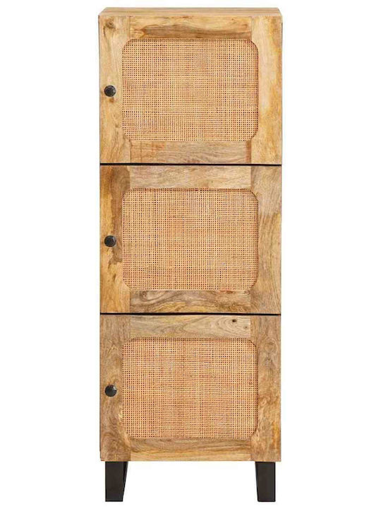 vidaXL Wohnzimmer Vitrine aus Braunes Massivholz 40x33x110cm