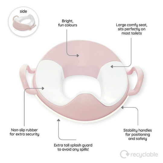 My Carry Potty Toddler Toilet Seat Pink with Handles