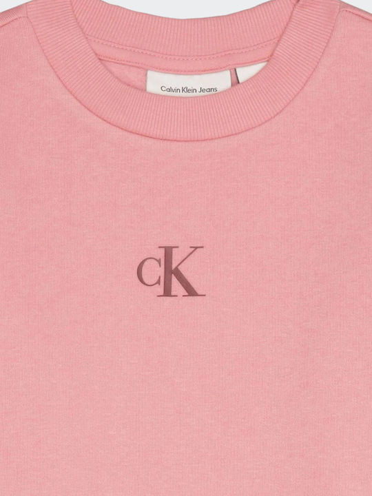 Fleece Lined Kids Sweatshirt Pink IG0IG02639 VAZ