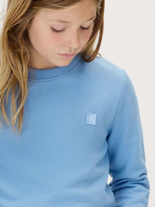 Kinder-Sweatshirt Blue Monogram