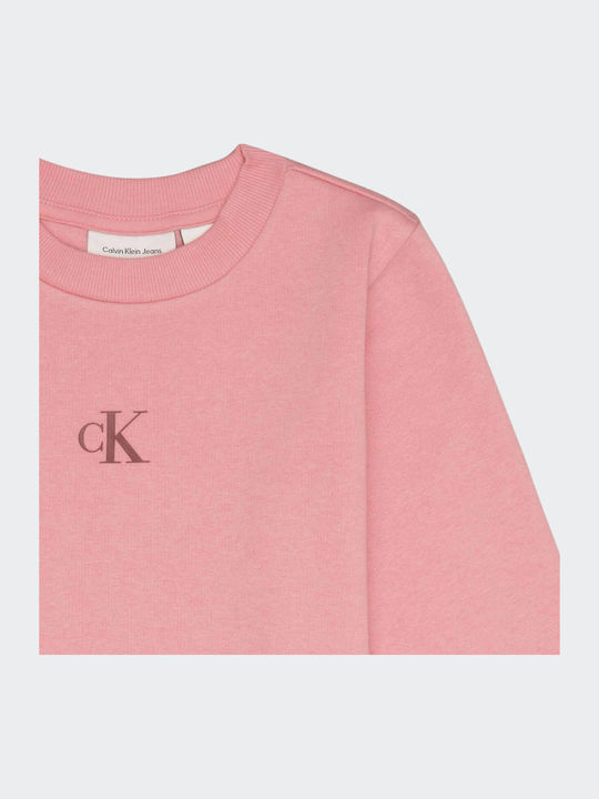 Fleece Lined Kids Sweatshirt Pink IG0IG02639 VAZ