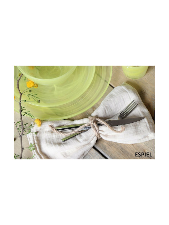 Espiel Atlas Serving Bowl Oval Glass Yellow 10x8cm 6pcs