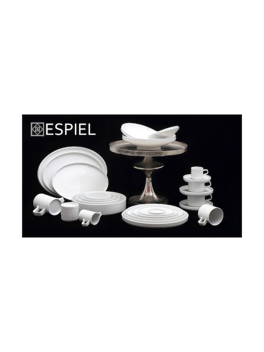 Espiel Good Mood Dip Serving Bowl Round Ceramic White with Diameter 8cm