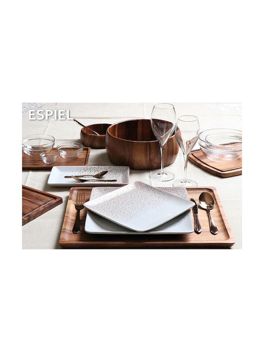 Espiel Chef Serving Bowl Round Glass Transparent with Diameter 10.5cm 24pcs