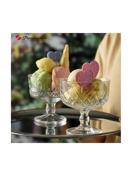 Espiel Timeless Eisschüssel Rund Glas Transparent mit Durchmesser 9.8cm