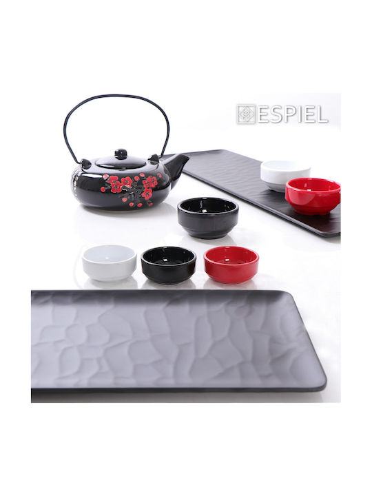 Espiel Dip-Schüssel Rund aus Melamin Black mit Durchmesser 8cm