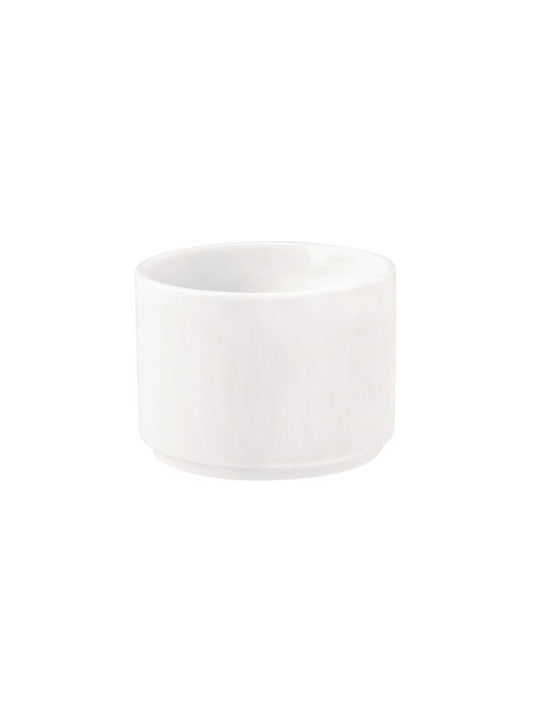 Espiel Good Mood Dip Serving Bowl Round Ceramic White with Diameter 8cm